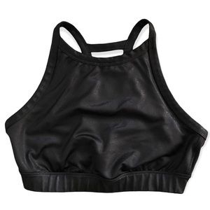 Joy Lab shimmer black strap racerback sports bra Size Medium M